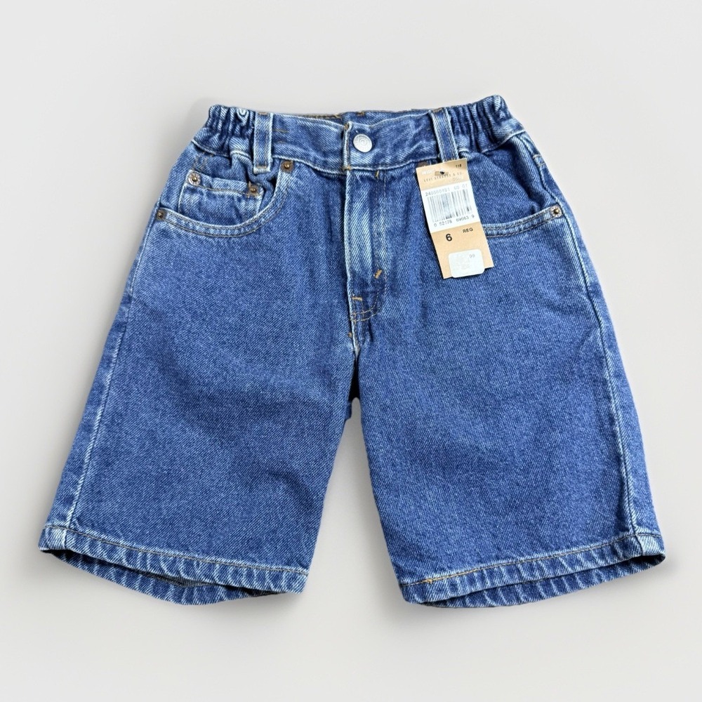 Vtg 2000 Levis 566 Kids Denim Shorts NWT Made in‎ Mexico Deadstock New Size 6